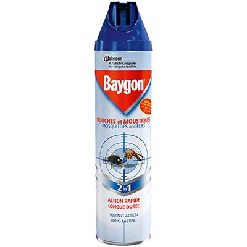 Baygon - Aérosol bleu insectes volants 400ml