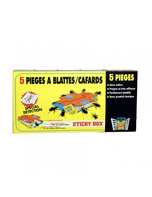 Sticky Box - Pièges à cafard x5