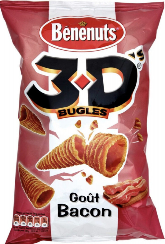 Benenuts - Snack 3D'S goût bacon
