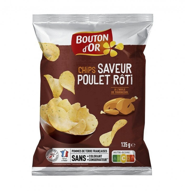 Bouton d'Or - Chips saveur poulet rôti