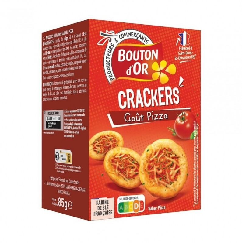 Bouton d'Or - Crackers goût pizza