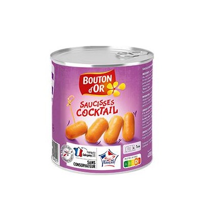 Bouton d'Or - Saucisses cocktail 200g