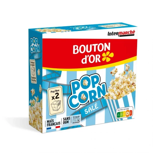 Bouton d'Or - Pop-corn salé micro-onde x2
