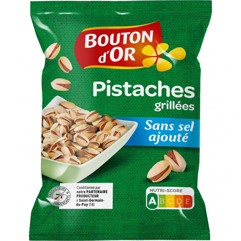Bouton d'Or - Pistaches grillées sans sel 150g