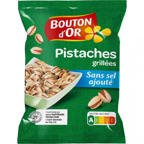 Bouton d'Or - Pistaches grillées sans sel 150g