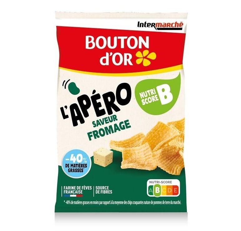 Bouton d'or - Chips aux fèves saveur fromage 90g