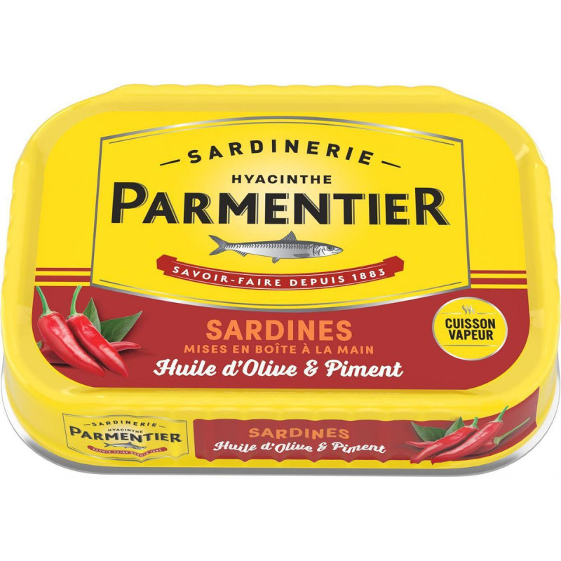 Parmentier - Sardines à l'huile d'olive et piment d'espelette