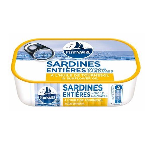 Petit Navire - Sardines à l'huile de tournesol 125g