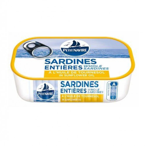 Petit Navire - Sardines à l'huile de tournesol 125g