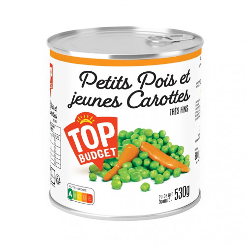 Top Budget - Petits pois carottes