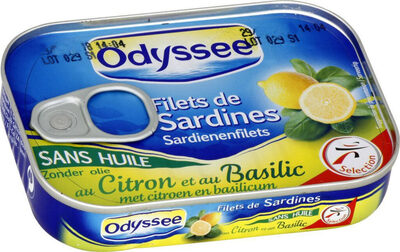 Odyssée - Filets de sardines au citron et basilic