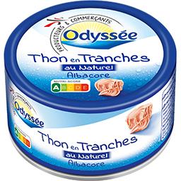Odyssée - Thon en tranches au naturel albacore