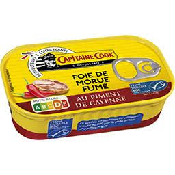 Capitaine Cook - Foie morue piment 121g