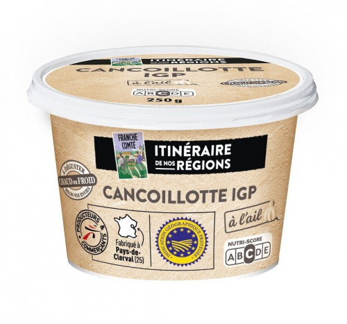 Itinéraire de nos Régions - Cancoillotte ail 250g