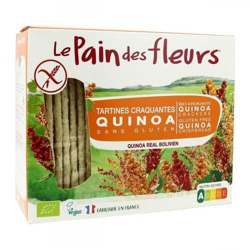Le pain des fleurs - Tartines craquantes au Quinoa sans gluten Bio