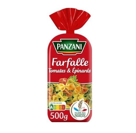 Panzani - Pâte légume farfalle 500g