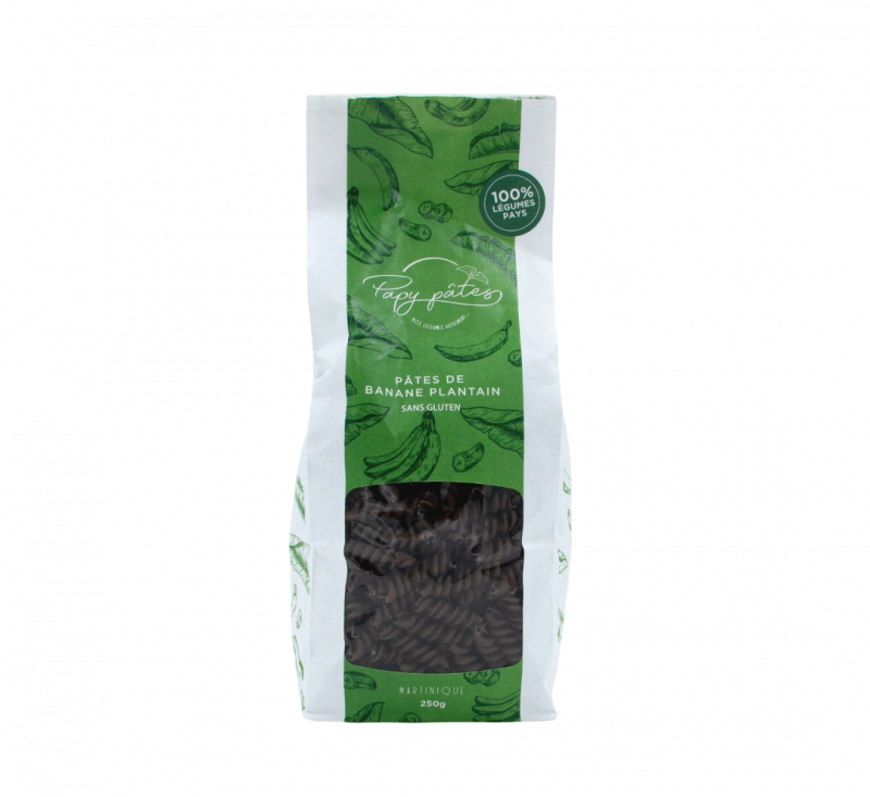 Papy pâtes - Pâtes fusili à base de farine de banane sans gluten