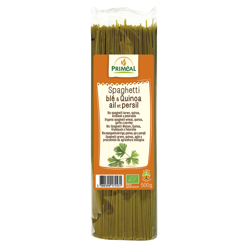 Primeal - Spaghetti quinoa, ail & persil Bio