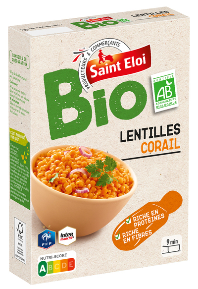 St Eloi - Lentilles corail bio