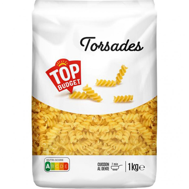 Top budget - Pâtes torsades 1KG