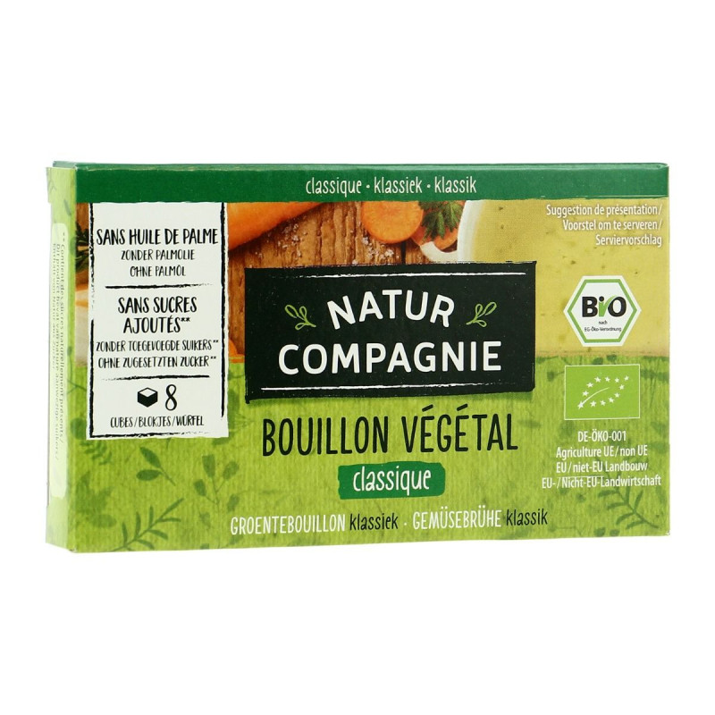 Natur Compagnie - Bouillon végétal en cube 84G Bio