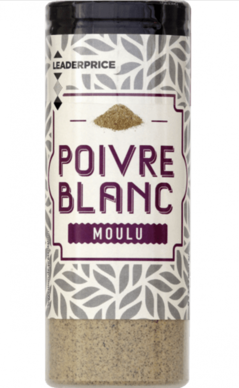 Leader Price - Poivre blanc moulu