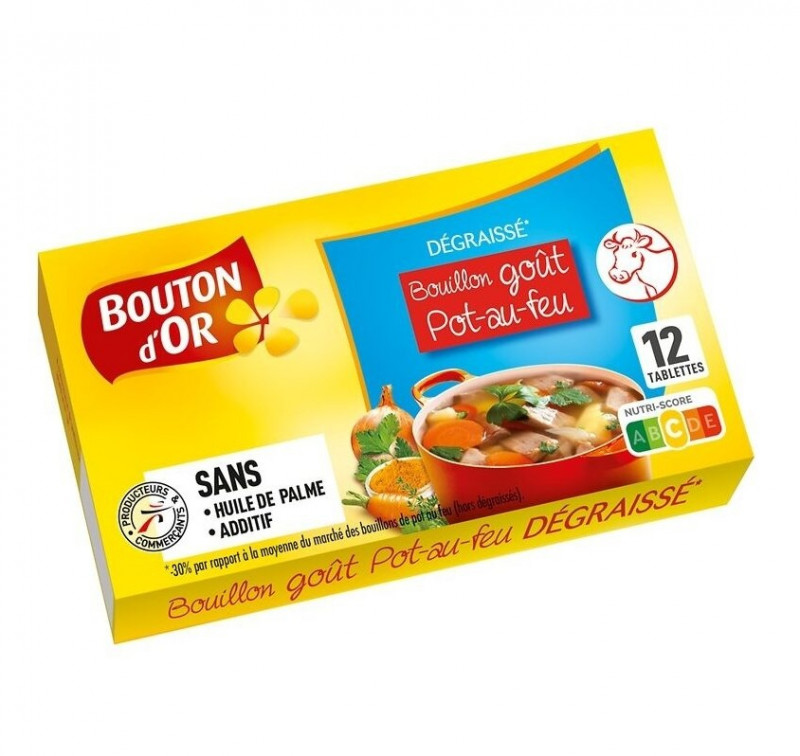 Bouton d'Or - Bouillon goût pot-au-feu dégraissé