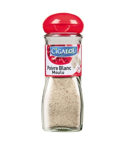 Cigalou - Poivre blanc moulu 48g
