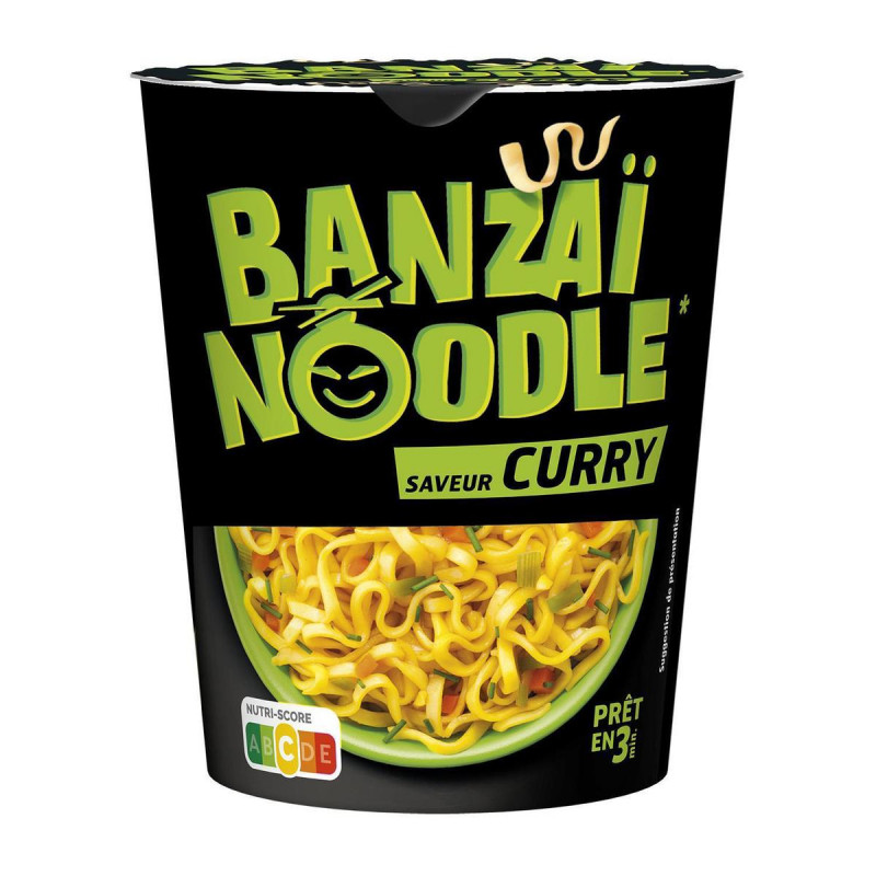 Banzaï Noodle - Nouilles instantanées saveur curry