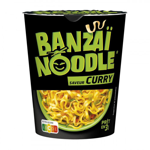 Banzaï Noodle - Nouilles instantanées saveur curry
