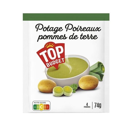 Top budget - Soupe poireaux/pomme de terre