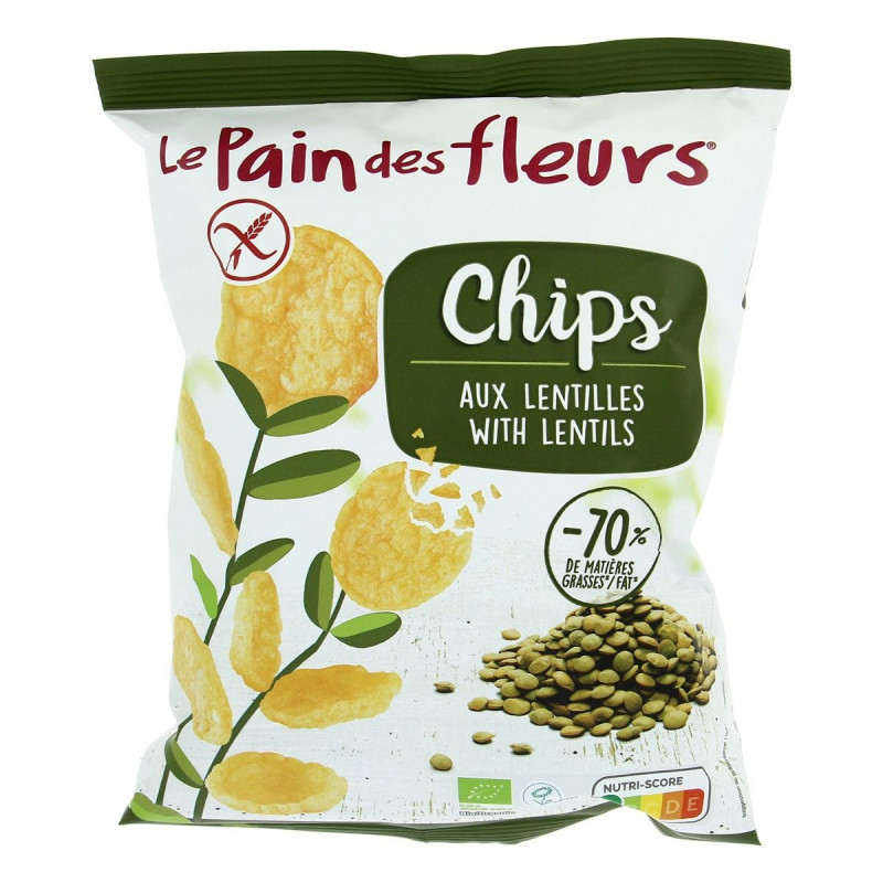 Le pain des fleurs - Chips aux Lentilles Vertes Bio
