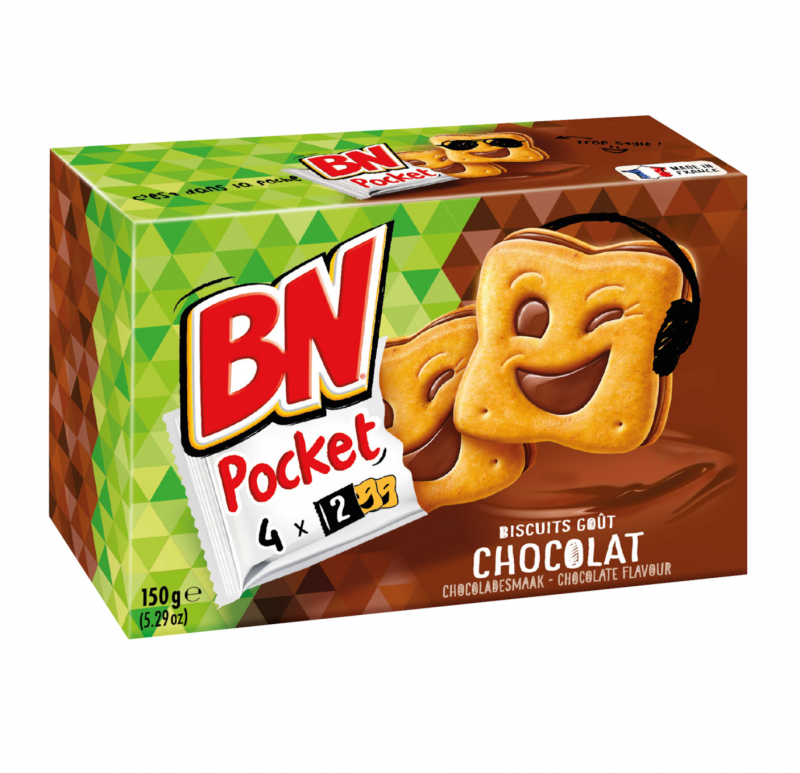 BN - Biscuits fourrés au chocolat X8 142g