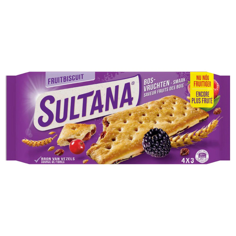 Sultana - Biscuits aux raisins saveur fruits des bois