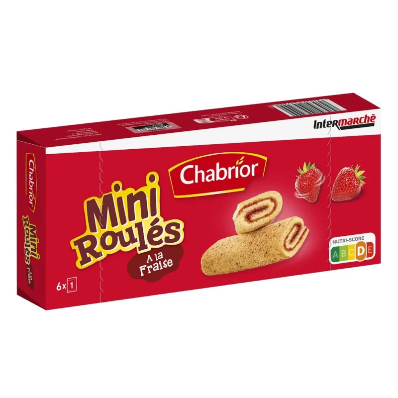 Chabrior - Mini roulés à la fraise 150g