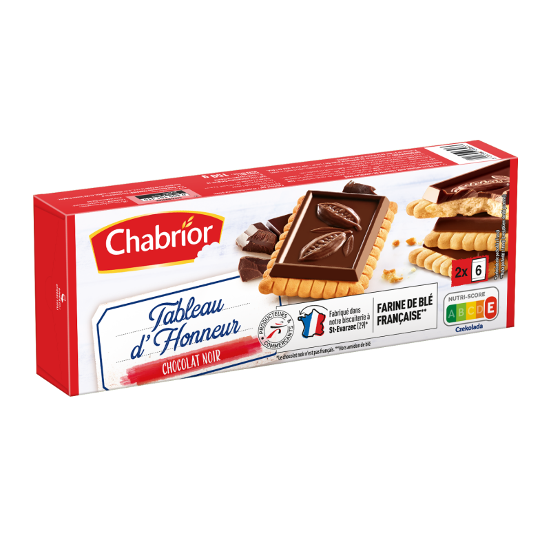 Chabrior - Petits beurre avec tablette de chocolat noir