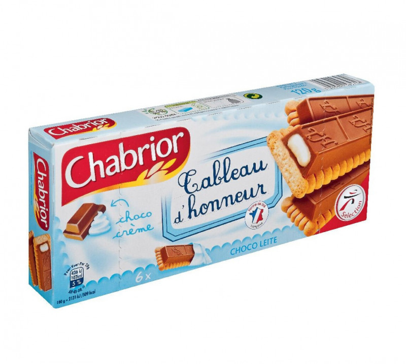 Chabrior - Biscuits chocolat au lait fourré au lait