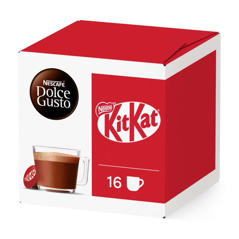 Dolce Gusto - Capsules chocolat chaud latte Kit Kat x16