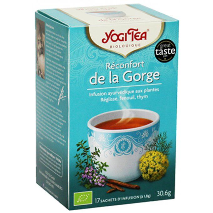 Yogi Tea - Infusion Réconfort de la gorge Bio X17