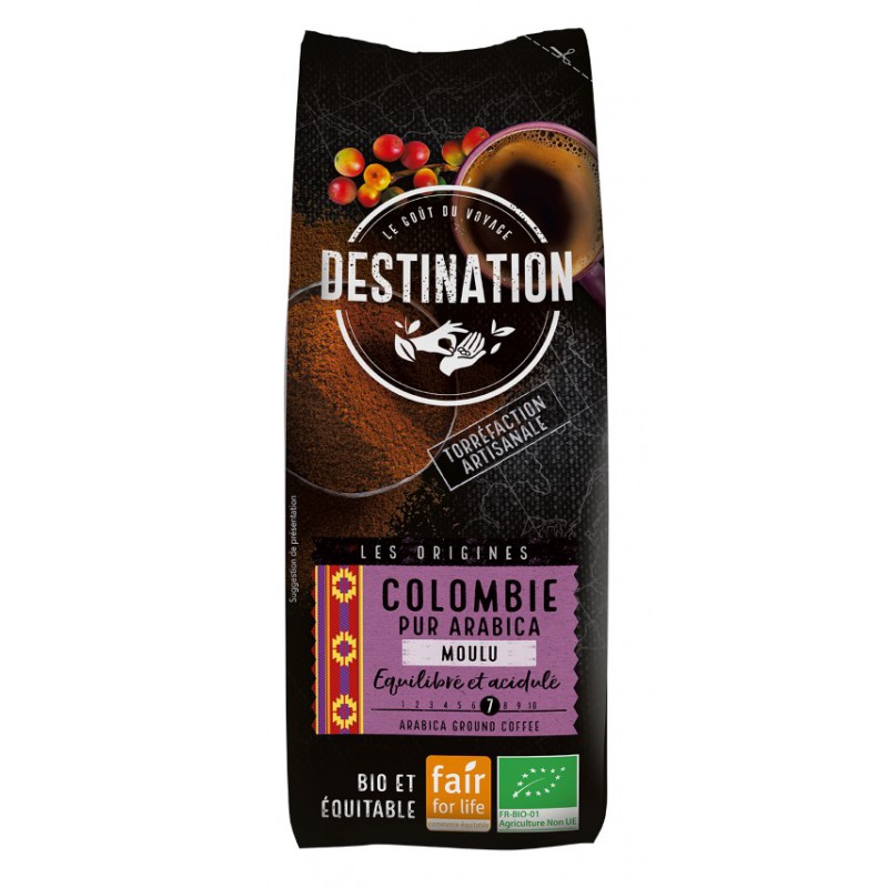Destination - Café Colombie pur Arabica BIO