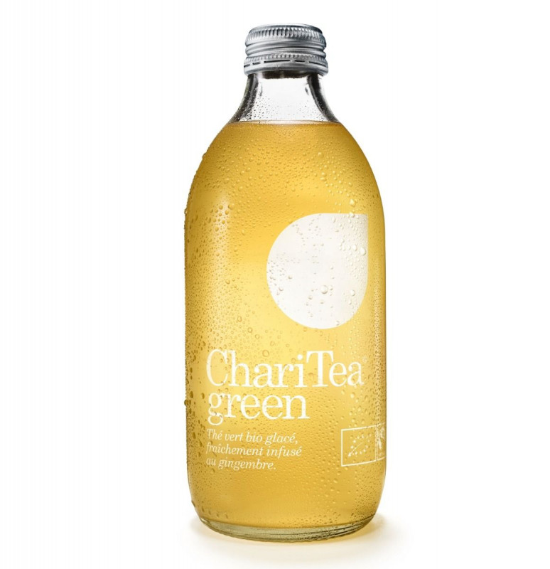 Charitea - Thé glacé gingembre Charitea Green 330Ml Bio