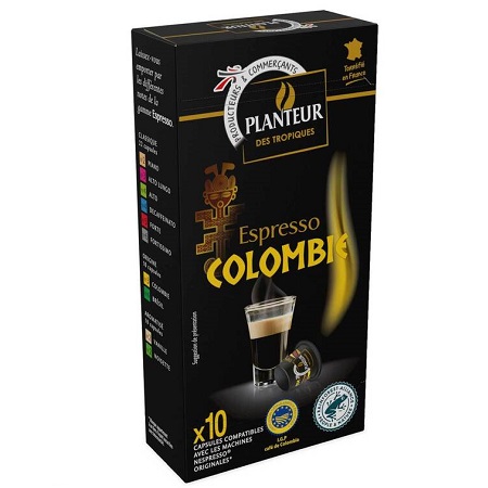 Planteur des Tropiques - Capsules de café moulu Espresso Colombie