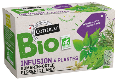 Cotterley - Infusion 4 plantes bio