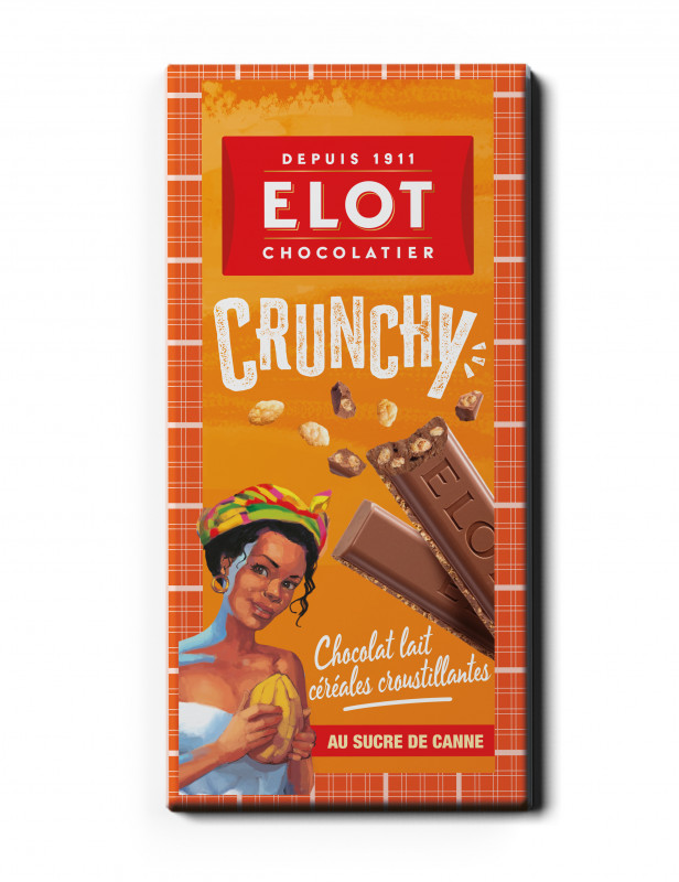 Elot - Tablette Crunchy chocolat au lait