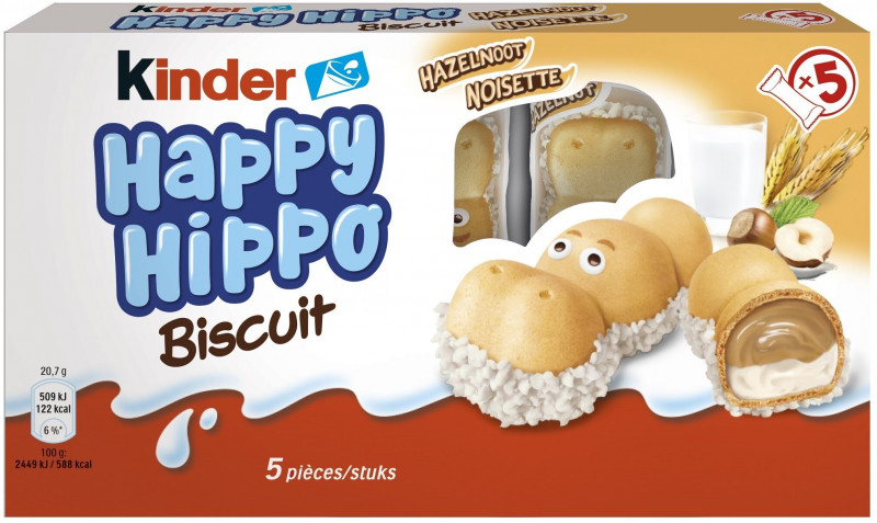 Kinder - Biscuit Happy Hippo noisette