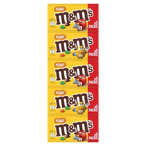 M&M's - Billes chocolat et cacahuète 5X36g