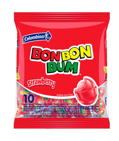 Colombina - Sucettes Bon Bon Bum Fraise X10