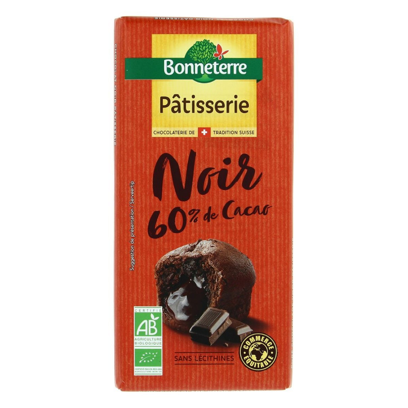 Bonneterre - Chocolat noir Pâtisserie Bio