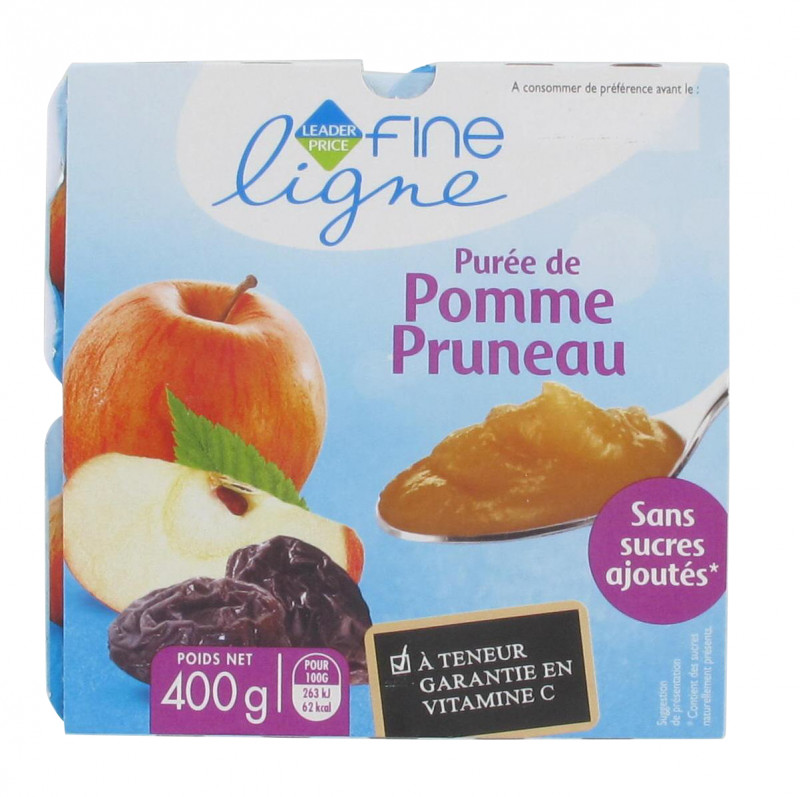 Leader Price - Compotes pommes/pruneaux