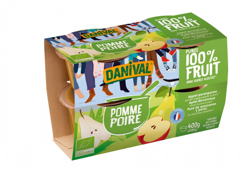 Danival - Purée de Pomme Poire Bio x4